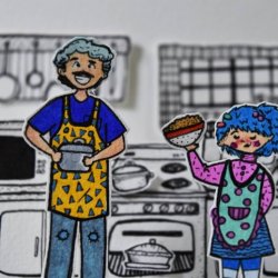 Printi e Garota Desdobrável
